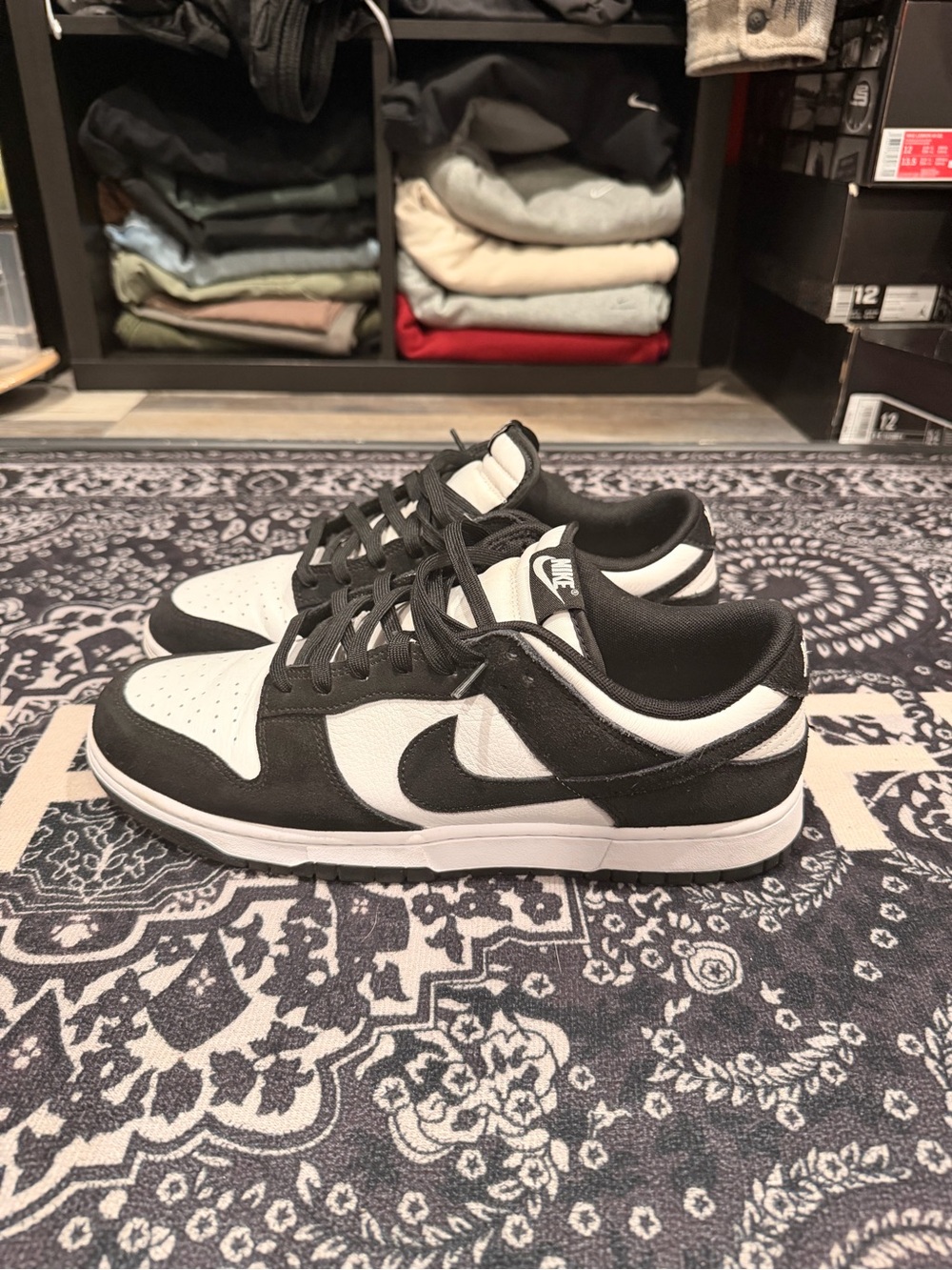 Nike Panda suede.